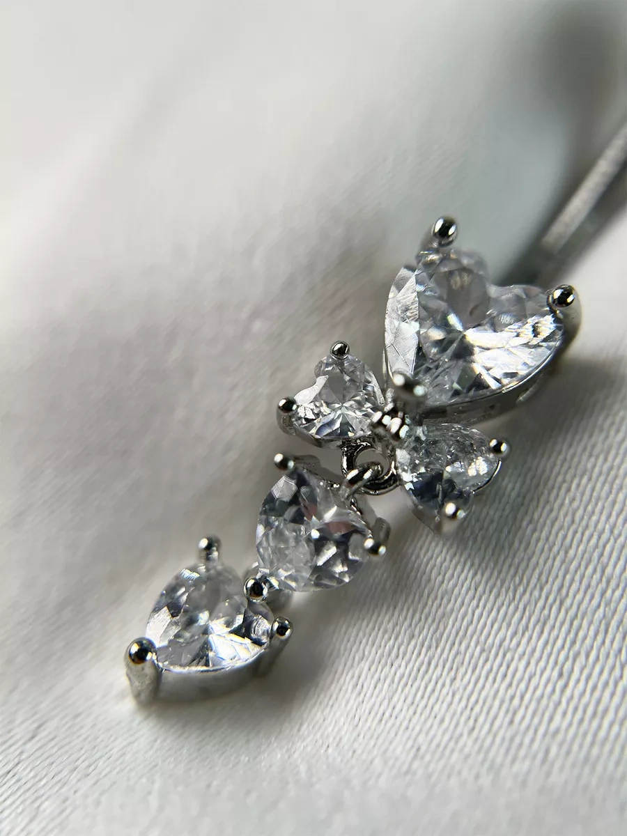 İ&beauty Göbek Deliği Piercingi Seti, 2 Parça 237703015 Siyah - Gümüş