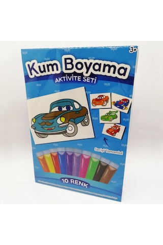 Ihtiyar Yarışçı Araba Kum Boyama Aktivite Seti Ihtiyar Yarışçı Araba Kum Boyama Aktivite Seti