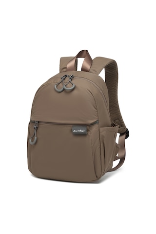 Smart Bags Kahverengi Günlük Mini Boy Hafif Kadın Sırt Çantası