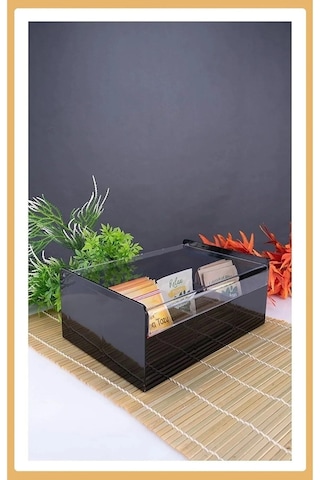 Plastik 6 Bölmeli Çay Kutusu - Poşet Çay Kutusu, Bitki Çay Kutusu