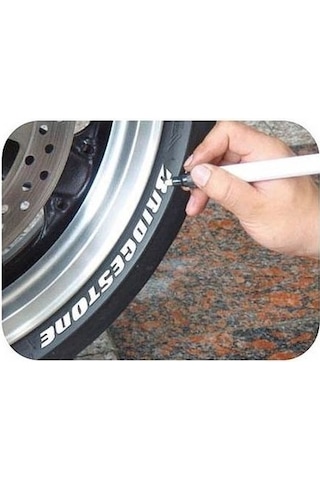 Araç Oto Lastik Yazma Kalemi Beyaz Renk Lastik Yazı Boyama Kalem