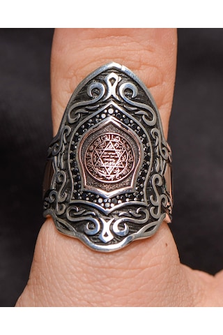 Gümüş Erkek Yüzük Hz. Süleyman Mührü Zihgir
