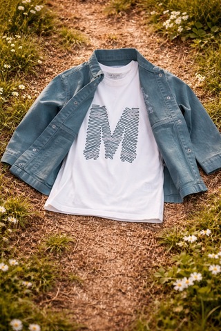 Uğur Bebe Mackays %100 Koton Yeşil Kanvas Ceketli Erkek Çocuk Takımı Krem Kanvas Pantolon & Desenli Tişört Yeşil Yeşil