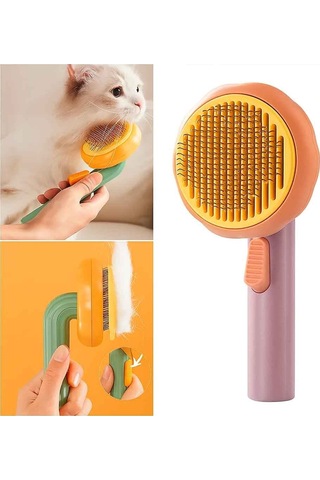 Nunbell Kedi Köpek İçin Balkabağı Basmalı Tarak