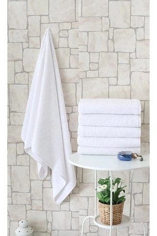 Eco Lounge Otel Tipi 70x140 Banyo Havlusu Beyaz