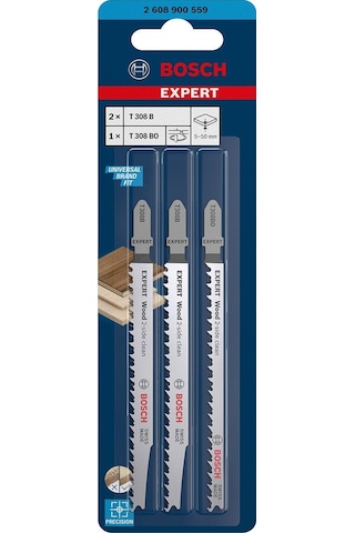 Bosch Expert 2xt308b-1xt308bo 3'lü Ahşap Dekupaj Ucu 2608900559