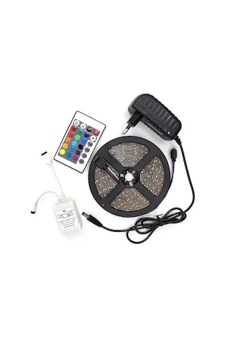 Şerit Led 5 Metre Kumandalı Animasyonlu Rgb Beyaz - Çok Renkli