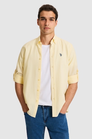 U.s. Polo Assn. Erkek Açık Sarı Gömlek Basic 50324660-vr004 Acık Sarı