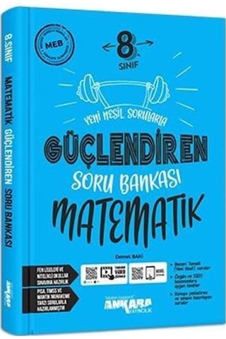 Ankara 8.Sınıf Matematik Güçlendiren Soru Bankası (2022)