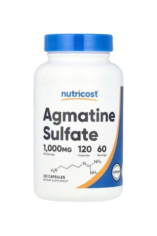 Nutricost, Agmatin Sülfat, 1.000 Mg, 120 Kapsül Kapsül