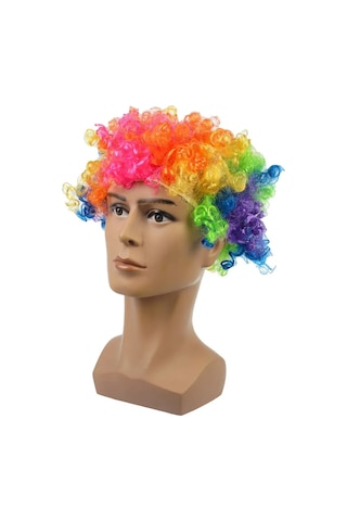 Strana Karnavalia Karnaval Palyaço Peruk 455008061 Pembe