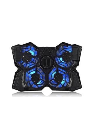 Dexım 4 Fan Ledli Notebook Soğutucu Stand 18" Ve Altı Notebook Uyumlu - Mavi 798711987351