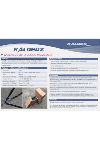 Kalderz Derz Dolgu Malzemesi 22  KG