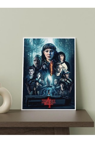 Stranger Things Tasarımlı 24*33 cm 350 gr. Kuşe Kağıt Poster