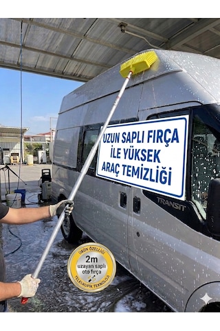 Lüks Oto Fırçası - 2 Metre Uzayan Saplı Suv Ve Büyük Araçlar İçin İdeal