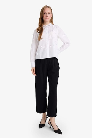 Defacto Regular Fit Poplin Uzun Kollu Tunik F2724ax25spwt34 Beyaz