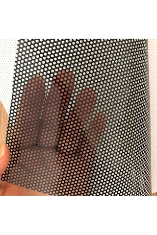 Hakel_Reklam Özel Baskı Siyah Delikli Folyo 127Cm X 1M Siyah Delikli Cam Filmi