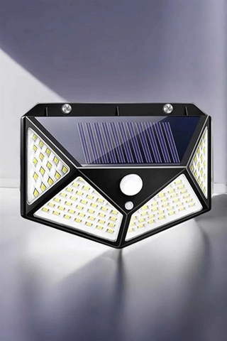 Mey İthalat Güneş Enerjili Bahçe Aydınlatma Lambası Solar 100 Led Lamba Çok Renkli