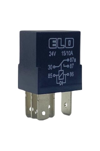 Elo 24v Röle 5 Uçlu Mikro Çift Platin 87a Diotlu