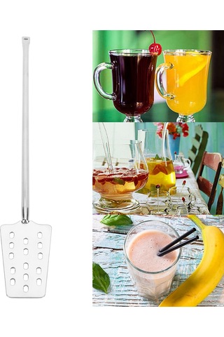 Yaozixa Uzunluk 62.5cm Çelik Karıştırıcı Çubuk, Kare Tipi, Bar Ve Ev Kullanıma Uygun, Dayanıklı Ve Sağlıklı Diğer