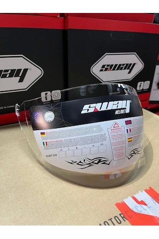 Sway Kask Camı 700-733-706 Uyumlu Şeffaf