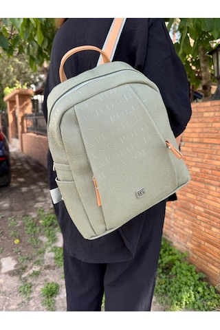 Just Polo Kadın Yeşil Taba Büyük Boy Sırt Çantası