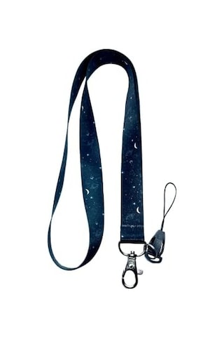 Galaksi Takım Yıldızı Boyun İpi Telefon Askısı Lanyard Acik Yeşil
