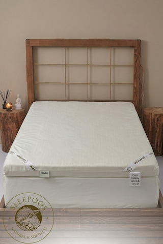 Sleepoos Tek Kişilik 7 CM Lateks Yatak Pedi