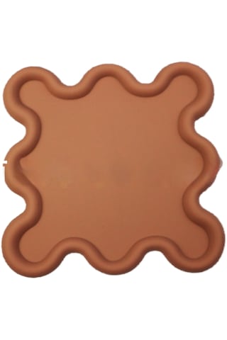 Silikon Esnek Yastık Bardak Altlığı - Kahverengi