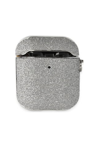 Newface - 503 - Apple AirPods Uyumlu 2 2.nesil Spell Simli Kılıf - Kmrsfres - - Gümüş
