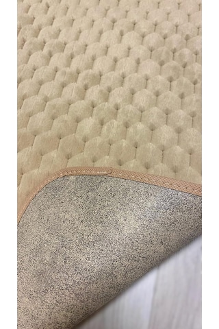 Söğüt Kaymaz Taban, Süper Emici 2'li Banyo Paspası Seti Camel 60x100 Cm 50x60 Cm Çok Renkli