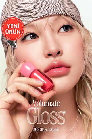 Clio Pigmentli Parlak Bitişli Dolgunlaştırıcı Lip Gloss Clıo Volumate Gloss 202 Glazed Apple