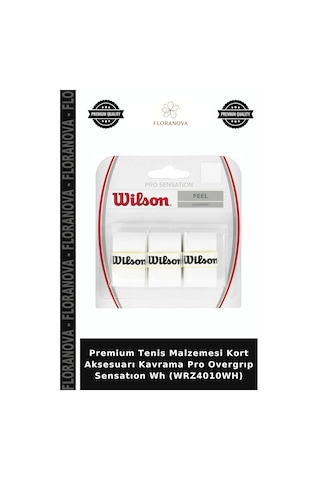 Premium Tenis Malzemesi Kort Aksesuarı Kavrama Pro Overgrıp Sensatıon Wh Wrz4010wh Beyaz