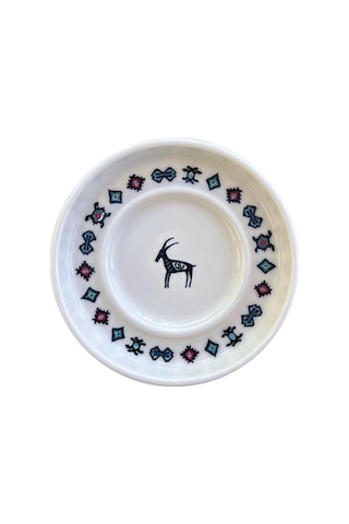 Porser Porselen Hitit Sefa Çay Tabağı Takımı 10cm 6 Parça Bns6ctprs1237 Çok Renkli