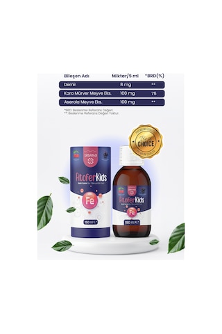Fitofer Kids Çocuk Demir Takviyesi 150 ML