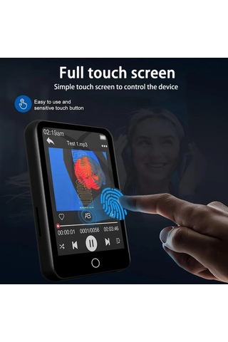Dokunmatik Ekranlı Bluetooth Lu Mp3 Mp4 Player Dahili Hoparlör