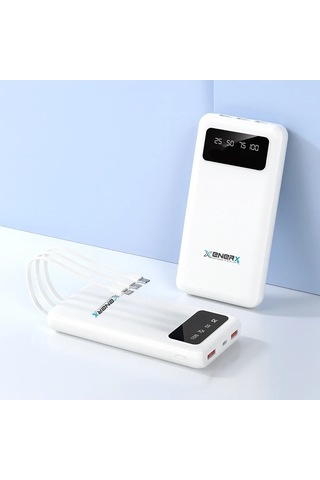 Enerx Enr-p20dc 20000 Mah 2.1 Amper Dahili Kablolu Powerbank Siyah 5399 Diğer
