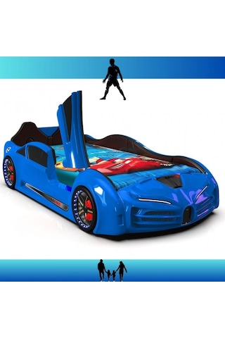 Bugatti Kapılı Arabalı Karyola Mavi Diğer Bugatti Kapılı Arabalı Karyola Mavi Diğer