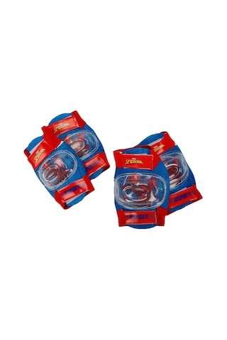 Çocuk Spiderman 4 Teker Paten Dizlik Dirseklik Seti Çantalı 22-29 Kırmızı