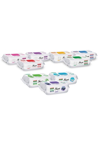 Sleepy Easy Clean Yüzey Temizlik Havlusu&mendil 9x100 Karma Paket