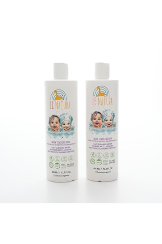 Le Natura Prebiyotikli Durulanmayan Bebek Miseler Su 2 X400 Ml