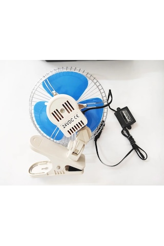 Oto Vantilatör 24 Volt 8 Inç Mandallı Çakmaklık Girişli 6400401