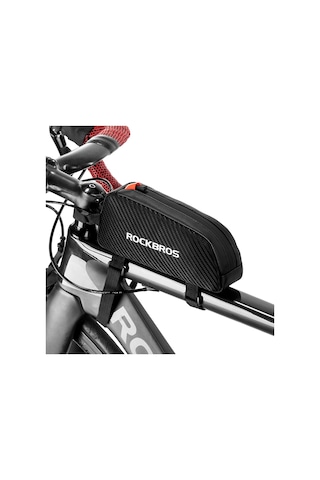 Rockbros-su Geçirmez Bisiklet Çantası Ön Çerçeve Üst Tüp Bisiklet Ya21216 Siyah