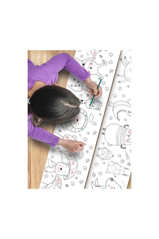 Esatoys Bebek Ve Çocuk İçin 3,75 Metre Rulo Boyama Kağıdı-1
