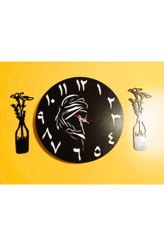 Said Nursi Ahşap Saat 3 Lü Set Çok Renki