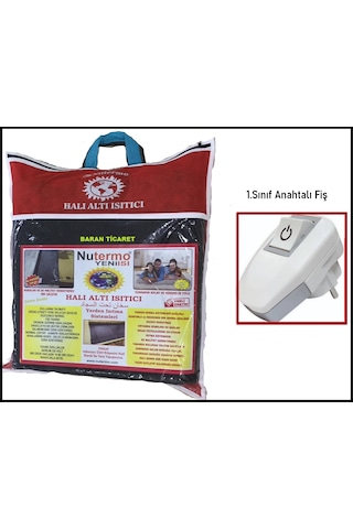 Nutermo 5 M² Keçeli Anahtarlı Elektrikli Halı Altı Isıtıcı