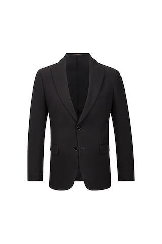 Hatemoğlu Siyah Comfort Fit Sivri Yaka Klasik Ceket