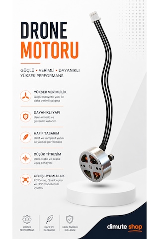 Drone Motoru Fırçasız Yüksek Performanslı Rc Drone Yedek Motor