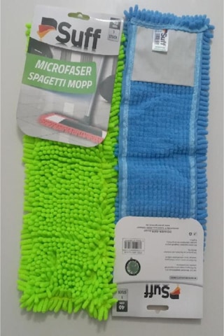 Suff 2 Adet Nemli Ve Kuru Makarna Mop Ucu Mikrofiber Paspas Yedeği 40 Cm