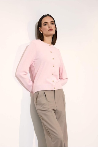 Defacto Regular Fit Bisiklet Yaka Triko Hırka G8679ax26sppn344 Pembe-pn344